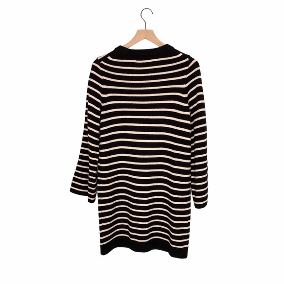 Madewell Striped Mini Long Sleeve Knit Dress - Picture 3 of 10